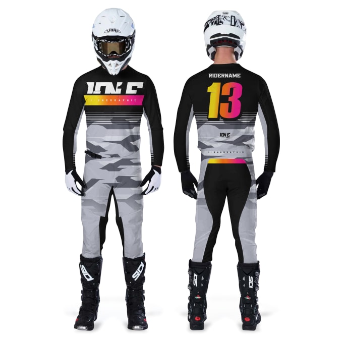 Make motocross jersey and gear set design by Zulkipliikhwan | Fiverr