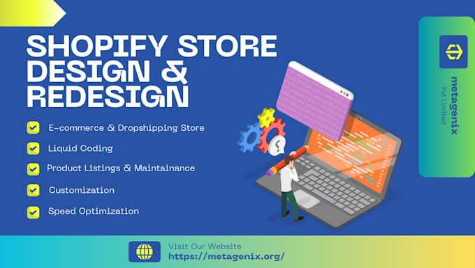 develop and redesign your shopify website