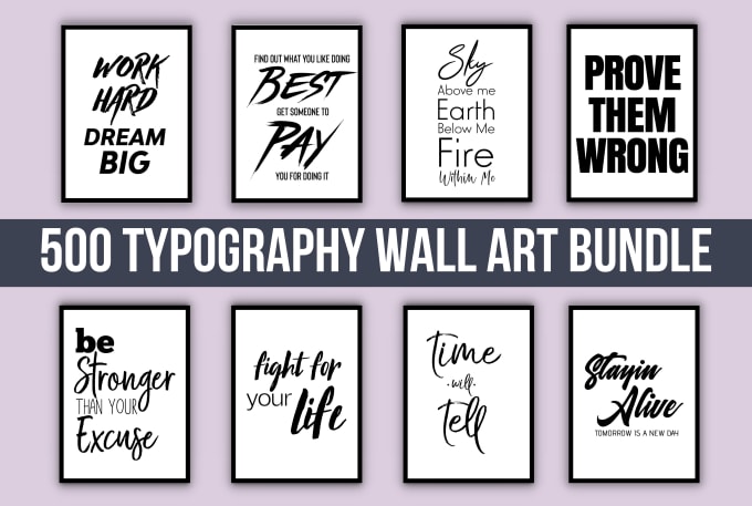 Provide printable wall art bundle for your etsy shop by Customquoteshub ...