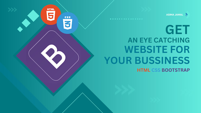 Build a responsive website using html css bootstrap by Asimajamal | Fiverr