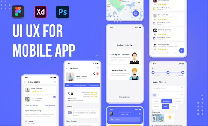 Make ui ux design for mobile app and website by Shamsherkhan596 | Fiverr