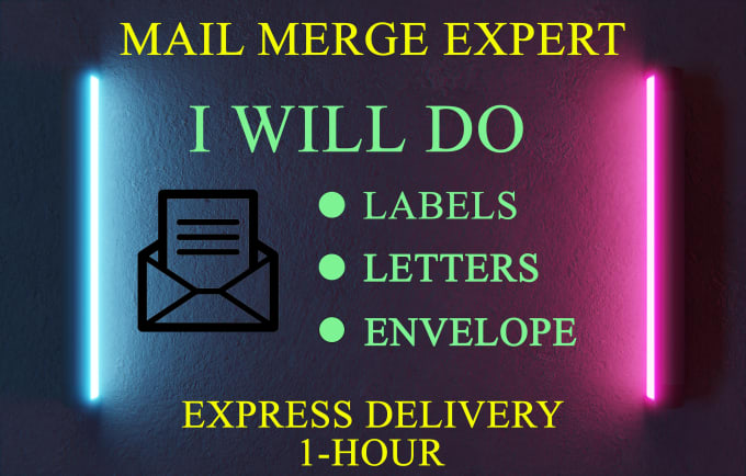Do Excel Mail Merge For Labels Letters Envelopes Quickly Low Price By Nadeem1211 Fiverr 4880