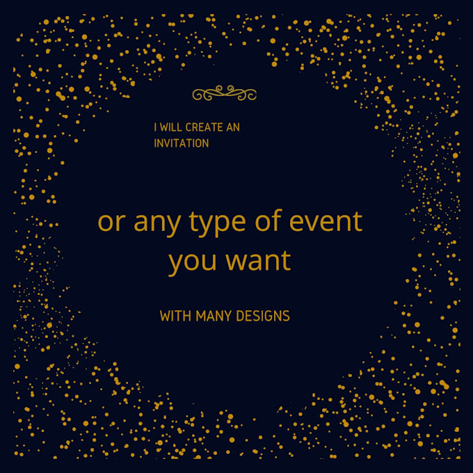 create an invitation for any type of event