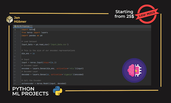 Do machine learning projects in python by Huebi_ | Fiverr
