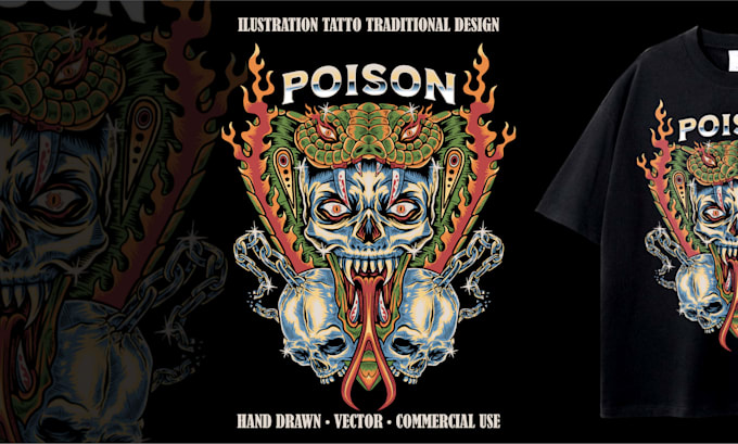 ilustration tatto traditional design
