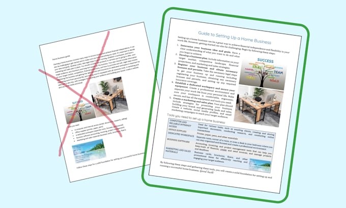 edit, organize, and format your guide or manual