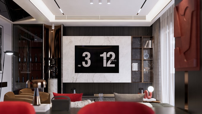do interior design architect, 3d rendering, architecture