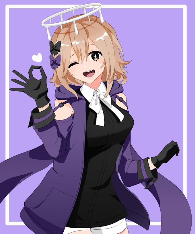 draw fanart or oc with anime style illustration