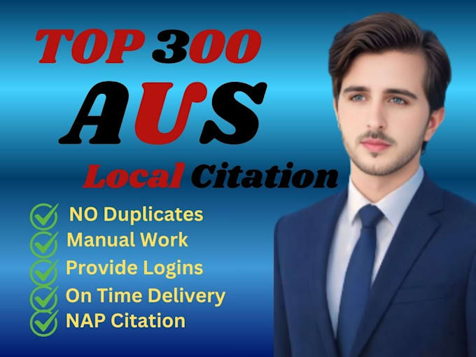 create 300 top australia local citations