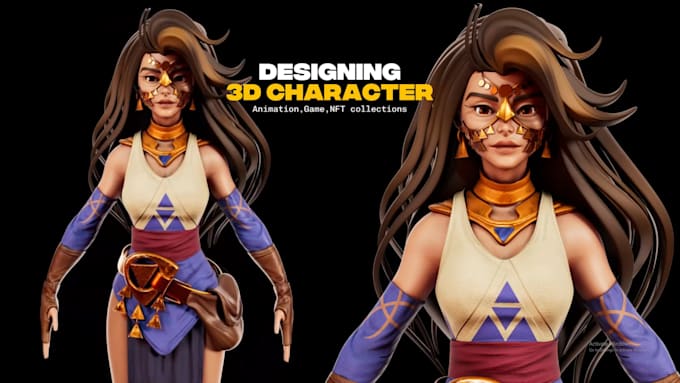 create stylized 3d characters for nft collections and games