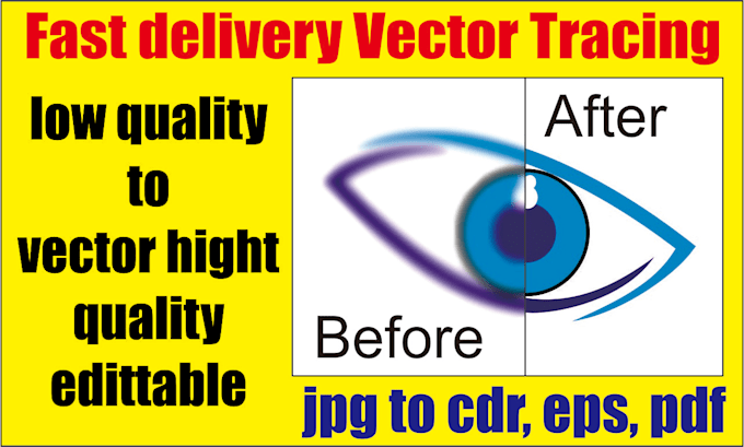 vector tracing low quality to hight quality vector