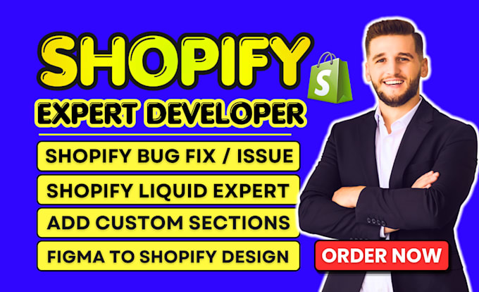 be shopify expert for shopify custom coding shopify bug fix