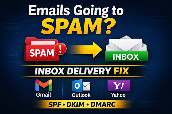 fix cold email delivery, g suite google workspace spam, spf, dkim ,dmarc issue