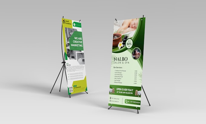 design retractable banner within 12 hour