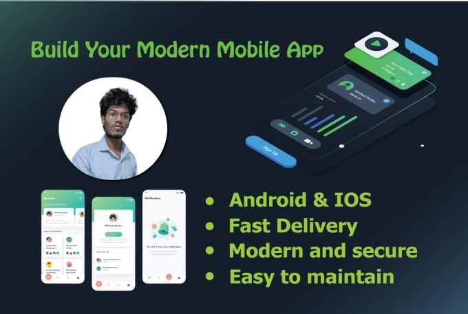 Do mobile app development using flutter by Shahriaremon2 | Fiverr