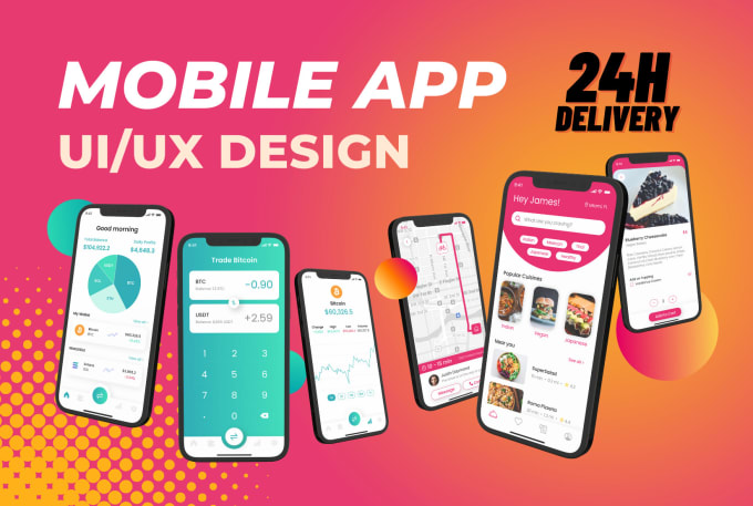 Design a high quality mobile app ui ux design by Azuredesigns99 | Fiverr