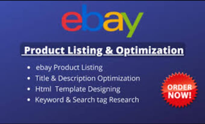do ebay SEO listing, ebay product listing, ebay listing, ebay lister