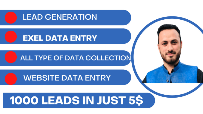 be virtual assistant of data entry, excel data cleaning, email finding