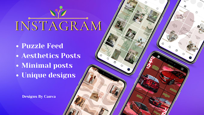 create aesthetic feed and puzzle feed for instagram