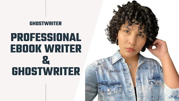 Best Price! I will be your ebook ghostwriter, book writer, fiction ghostwriter, ghostwriter novel  for $50