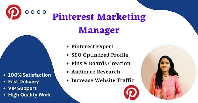 manage pinterest account with SEO optimized pins and boards