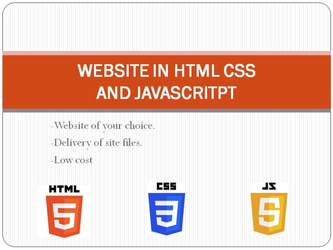 Develop a website in html css and javascript by Ilvalli | Fiverr