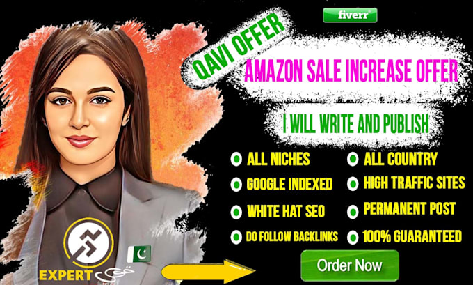 write and publish on traffic sites which will increase amazon sales