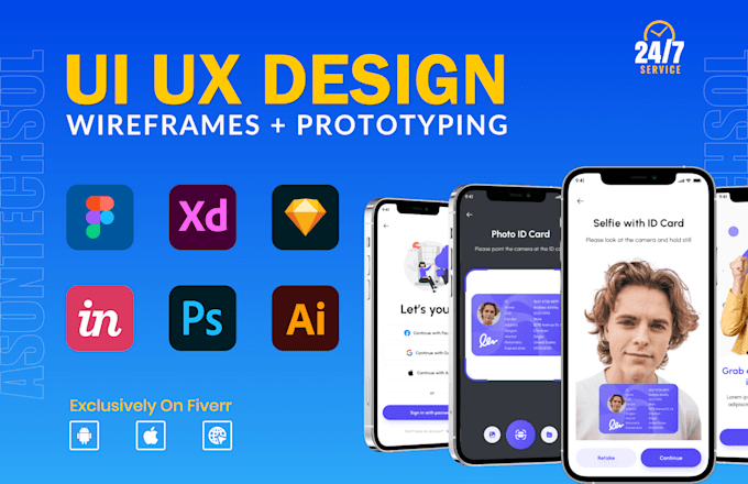 Design wireframes, ui ux design, and prototypes using figma by ...