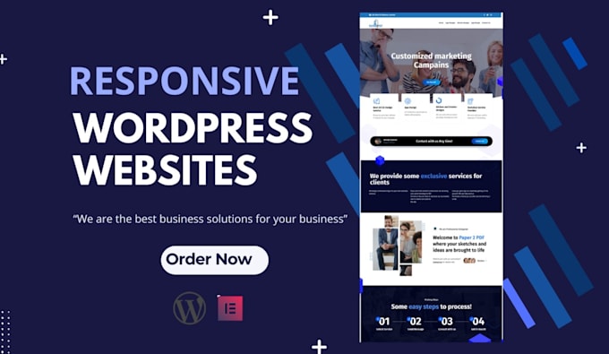 create a professional company or business website design