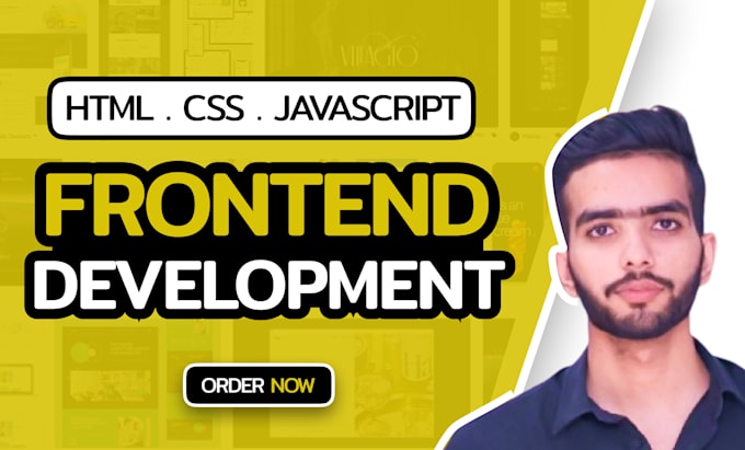 Be your frontend web developer, html css and javascript by Usamakamran0 ...