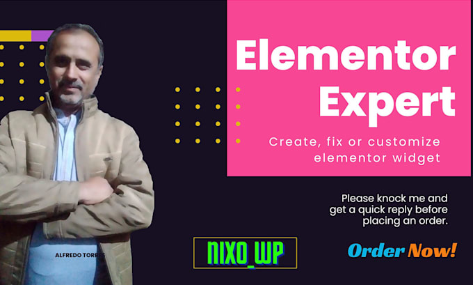 create widget, customize widget or fix widget of elementor