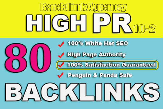 provide HQ 80 backlinks da 80 plus