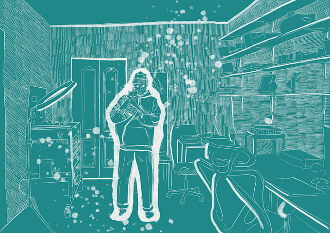 create a line work illustration for your brand