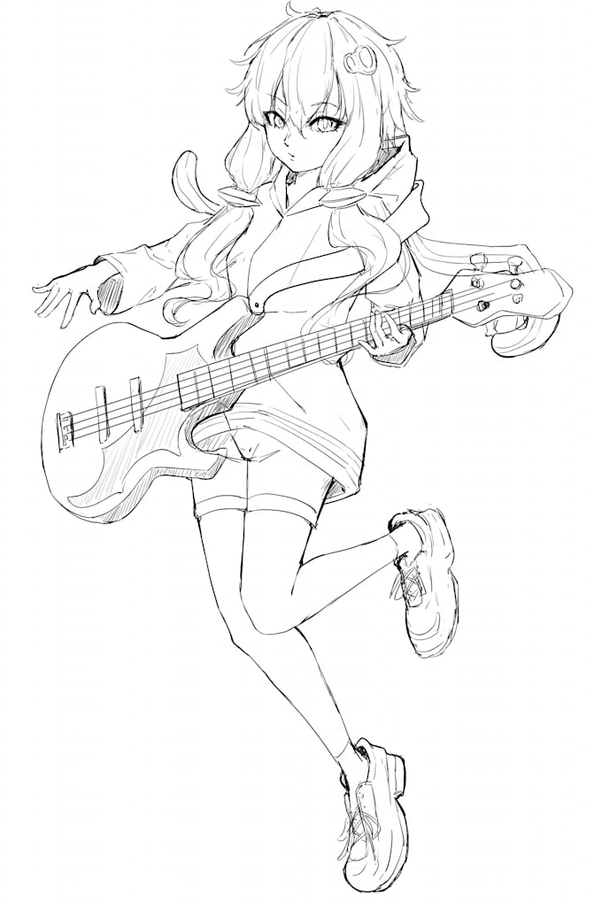 sketch anime characters for you