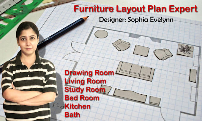 Design your interior and outdoor furniture layout plan by Sophiaevelynn ...