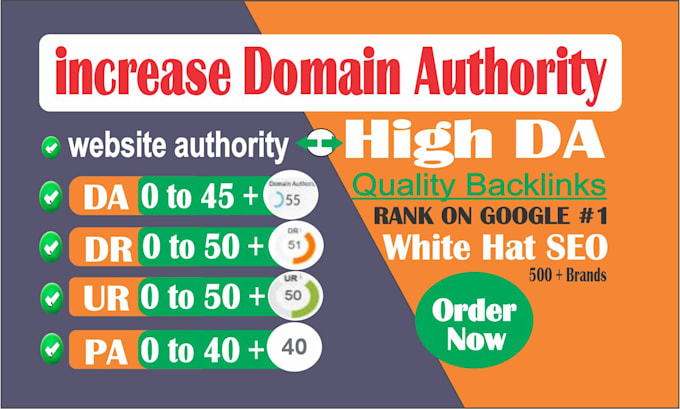 increase domain authority ,da and ahrefs DR ,domain rating