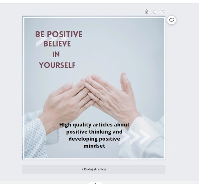 write an article or blog about developing a positive mindset