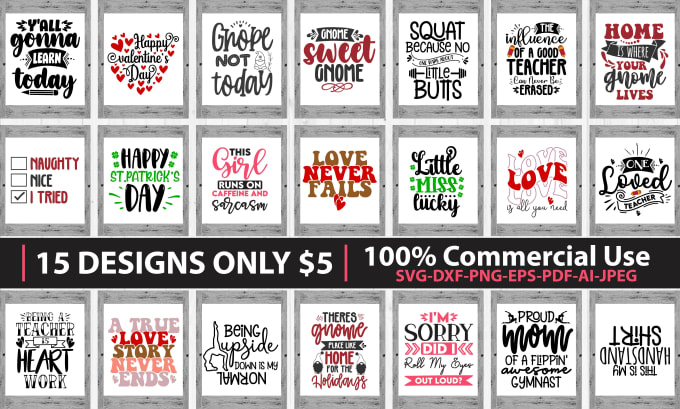do svg cut files design bundle