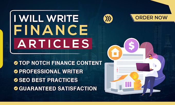 write finance and business articles for you