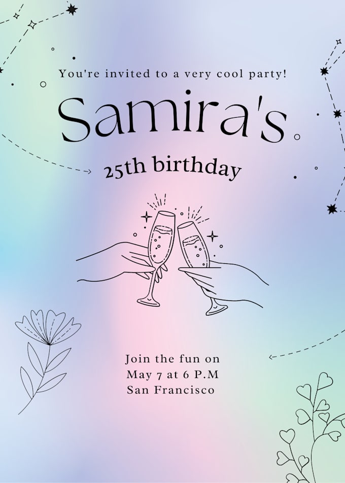 Design party invitation cards by Deeptanshu_shar | Fiverr