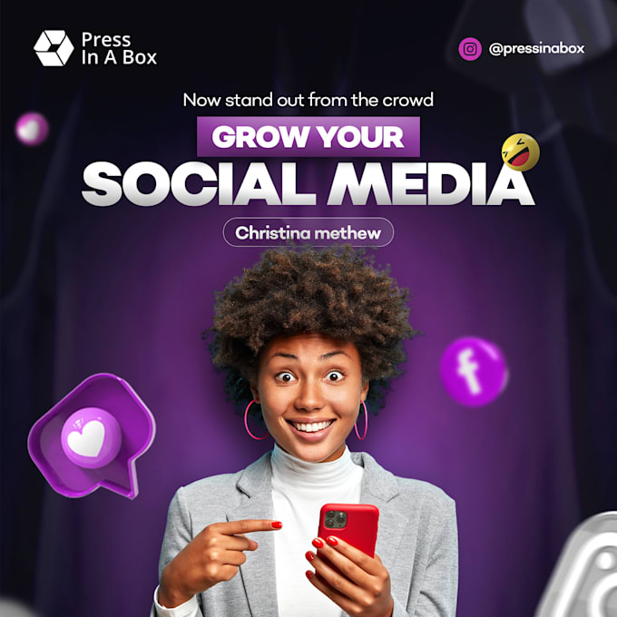 create 10 awasome instagram, facebook posts carsouls