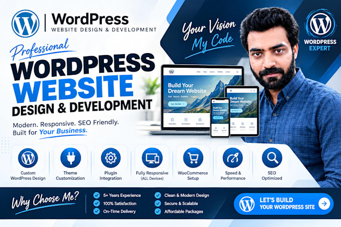 design a premium wordpress website with divi, elementor pro
