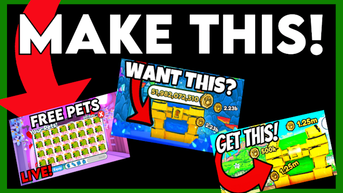make you a vibrant and eyecatching roblox thumbnail 3d or 2d