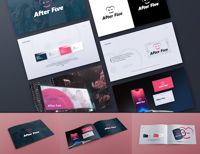 Design a modern minimalist logo and full visual identity by P_visuals ...