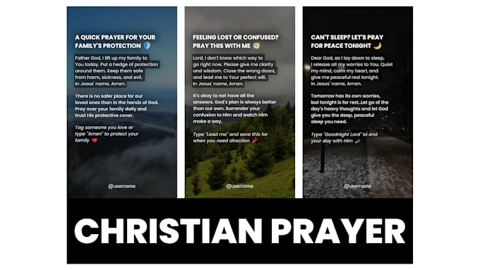 make christian prayer short videos for youtube shorts, reels, tiktok