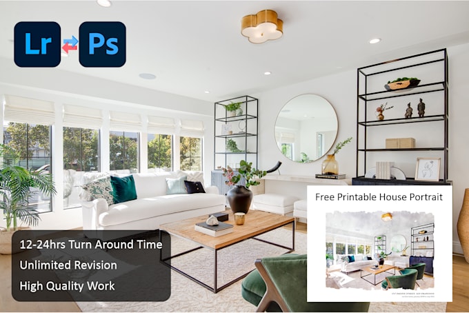 do real estate photo editing single and multiple images