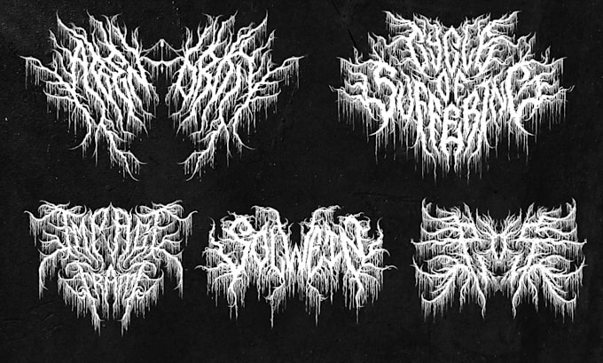 make custom black metal logo