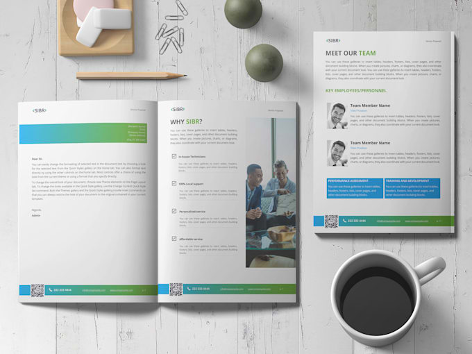 design company profile, brochure, flyer, proposal