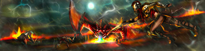drawing for splash art, digital painting, illustration