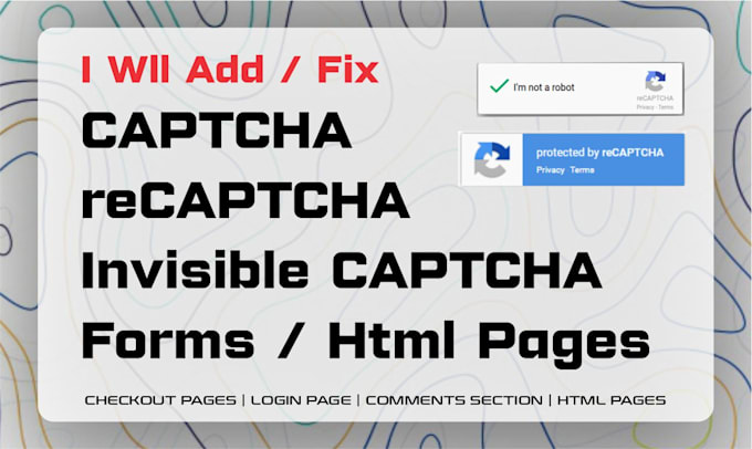 add or fix google recaptcha v2, v3, invisible for HTML, PHP, wordpress forms